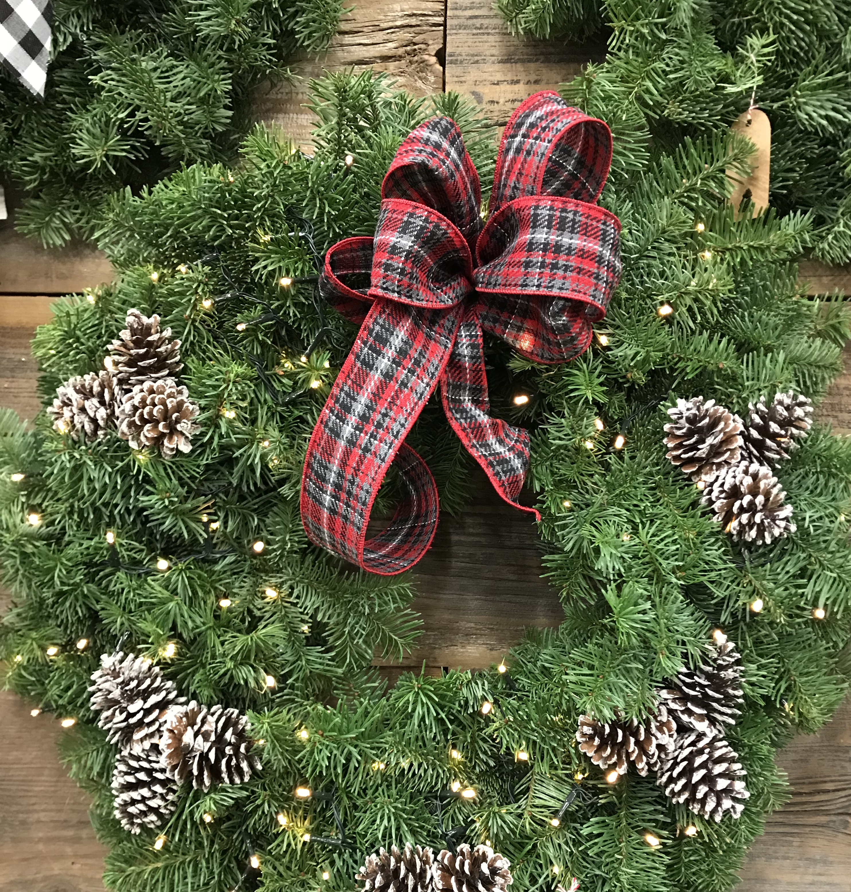 A holiday wreath.